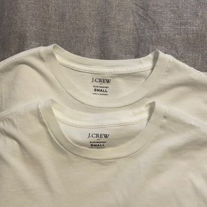 J Crew Slim Fit White Pocket Tee